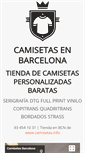 Mobile Screenshot of camisetas-barcelona.com